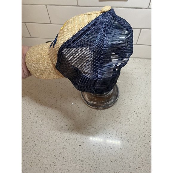 Corona Extra Straw Wicker Cap Hat w/Blue Mesh Snapback w/Bottle Opener (NEW) - Picture 6 of 8